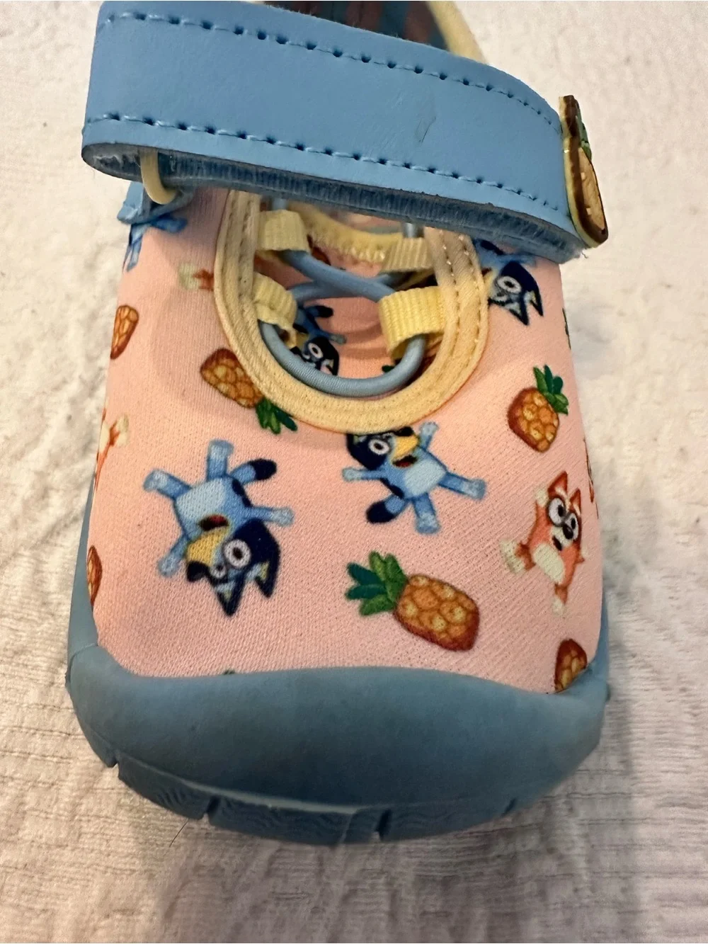 Ground Up Toddler Girl's Bluey Quick-Drying Water Shoes Toggle Lace 5/6 Moccasin